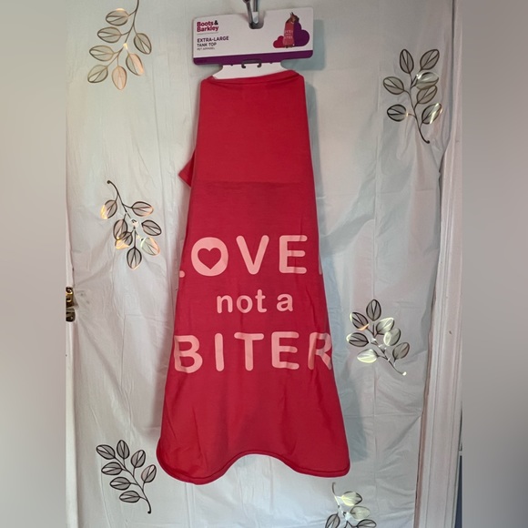 “NWT” Boots & Barkley Graphic 'Lover Not a Biter' Dog and Cat Tank Top Size XL. - Picture 4 of 6